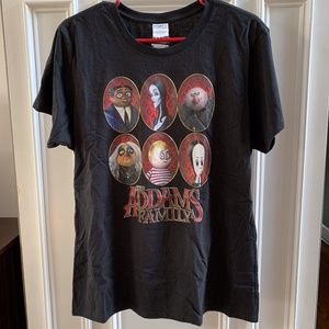 Addams Family Men's Portrait Panels Tee Black XL